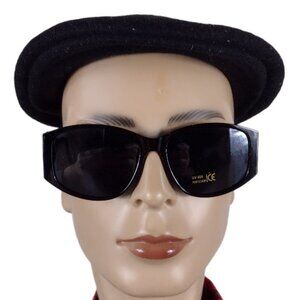 ELLURE GEOMETRIC  BLACK  PLACTIC SUNGLASSES # ELS 179